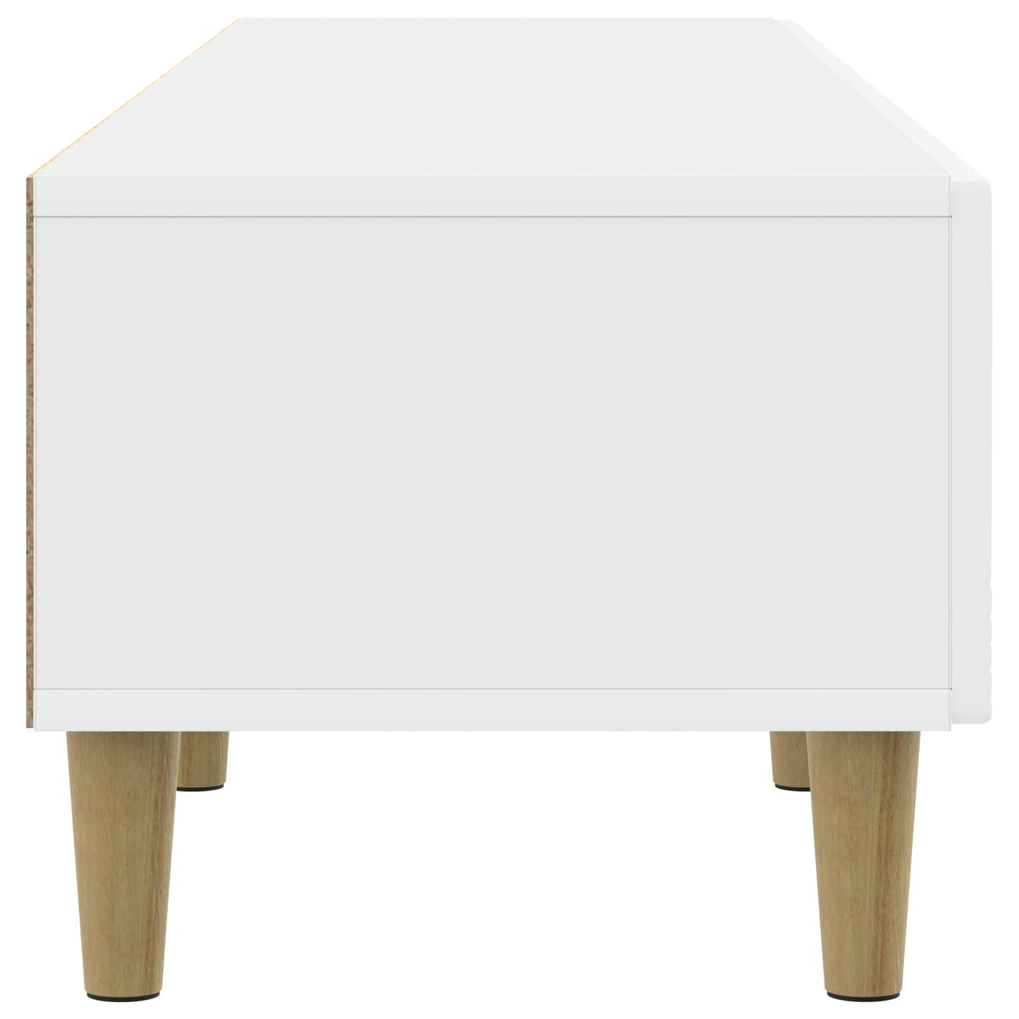 vidaXL Ντουλάπι TV 147 x 34,5 x 30 εκ Λευκό Επεξεργασμένο Ξύλο
