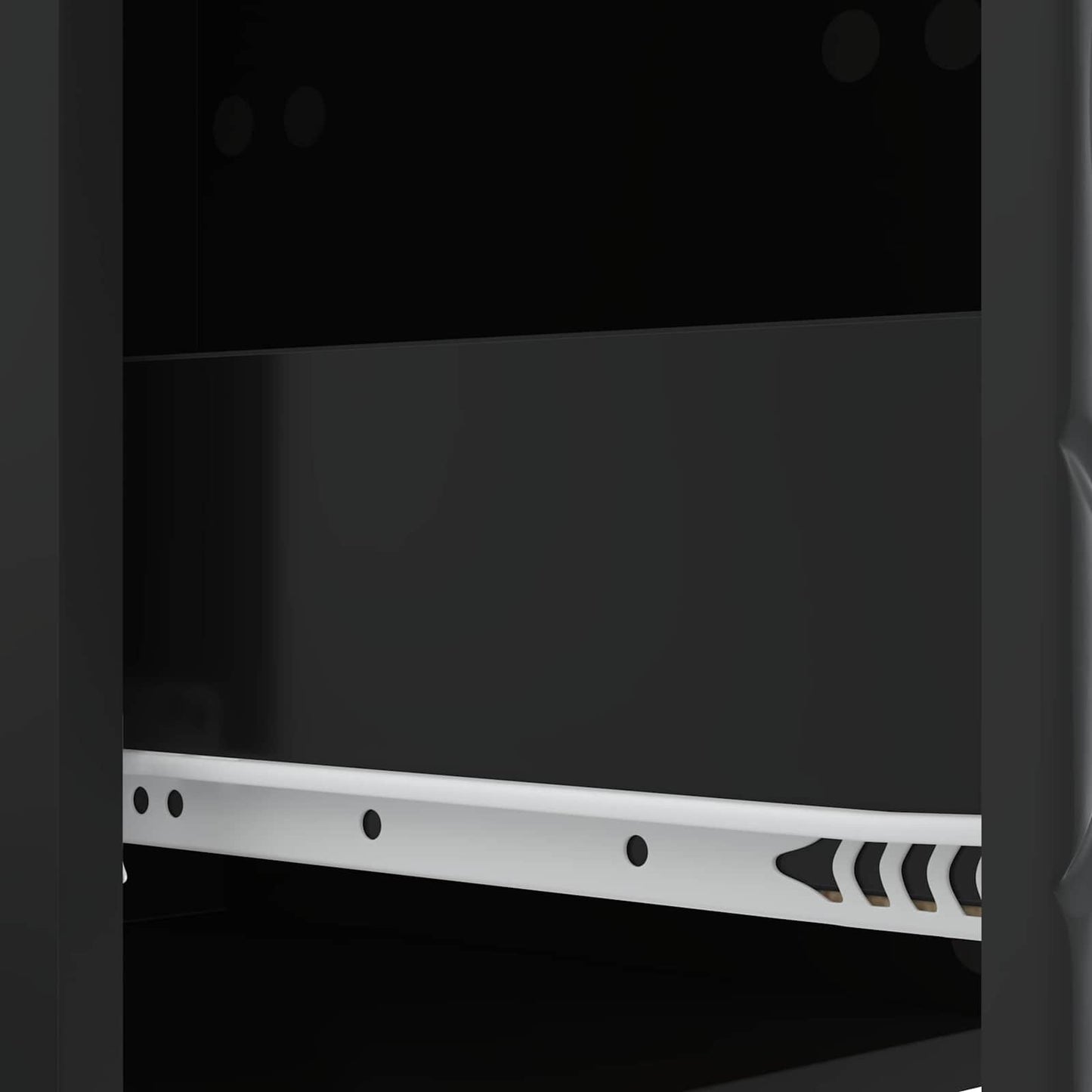 vidaXL Ντουλάπι TV 147 x 34,5 x 30 εκ Μαύρο Επεξεργασμένο Ξύλο