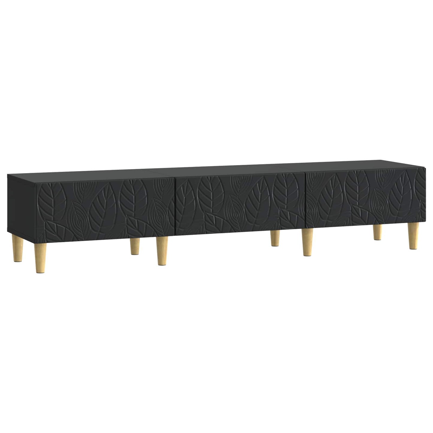 vidaXL Ντουλάπι TV 147 x 34,5 x 30 εκ Μαύρο Επεξεργασμένο Ξύλο