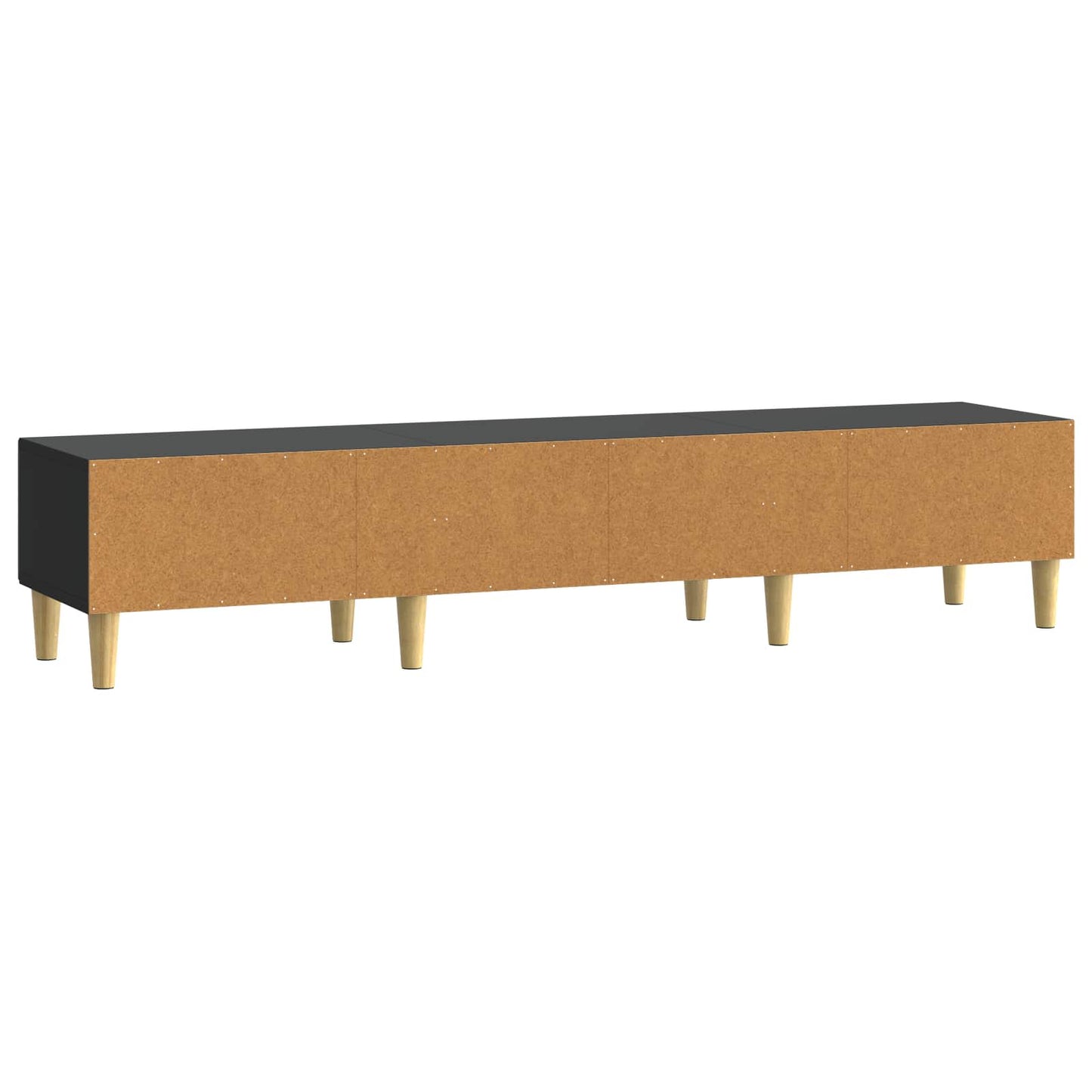 vidaXL Ντουλάπι TV 147 x 34,5 x 30 εκ Μαύρο Επεξεργασμένο Ξύλο