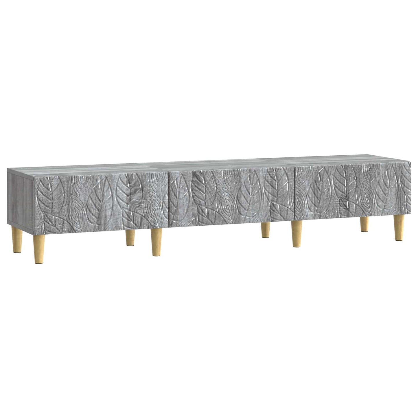 vidaXL Ντουλάπι TV 147 x 34,5 x 30 εκ Γκρι Sonoma Επεξεργασμένο Ξύλο