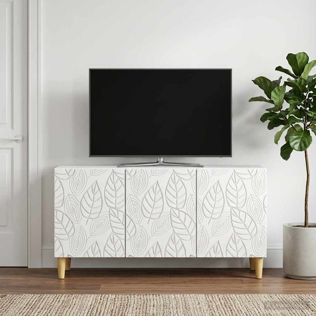 vidaXL Ντουλάπι TV 99 x 34,5 x 50 εκ. Λευκό Επεξεργασμένο Ξύλο