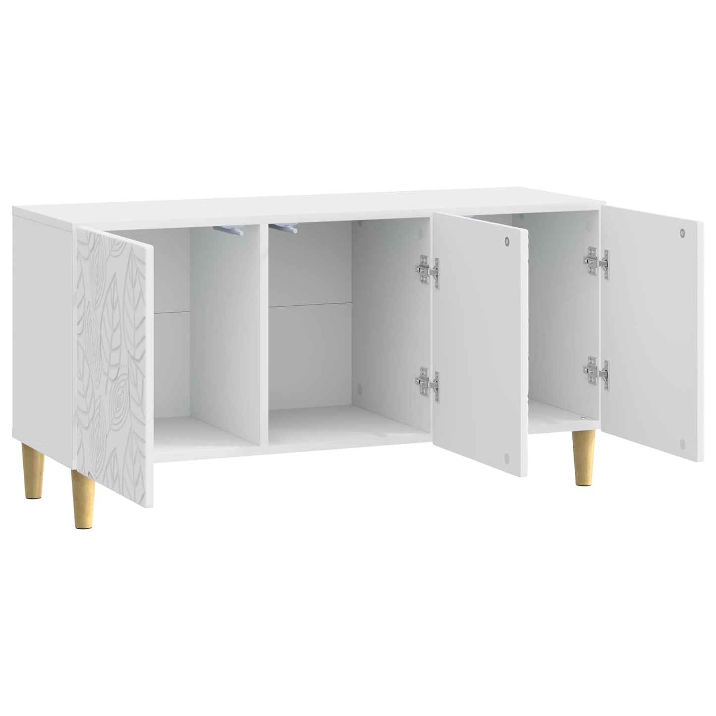vidaXL Ντουλάπι TV 99 x 34,5 x 50 εκ. Λευκό Επεξεργασμένο Ξύλο