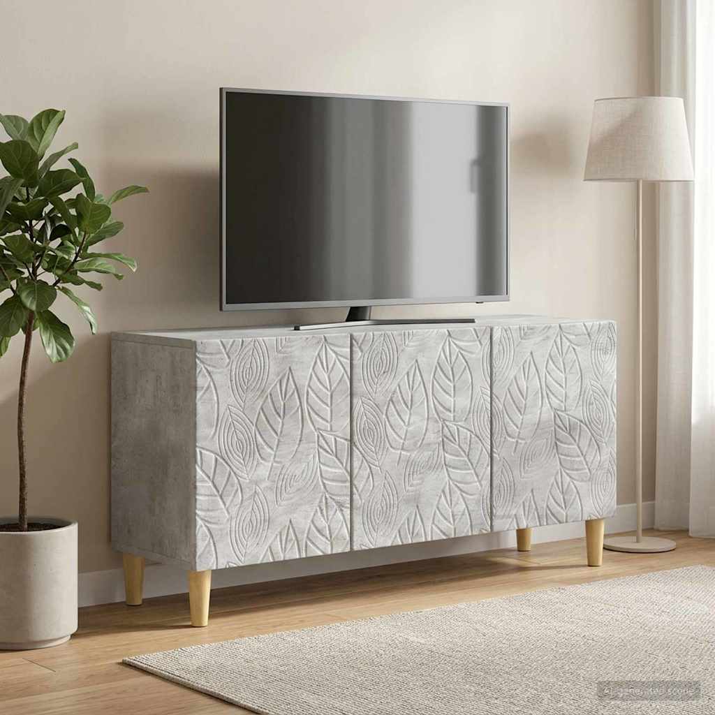 vidaXL Ντουλάπι TV 99 x 34,5 x 50 εκ. Γκρι Σκυροδέματος