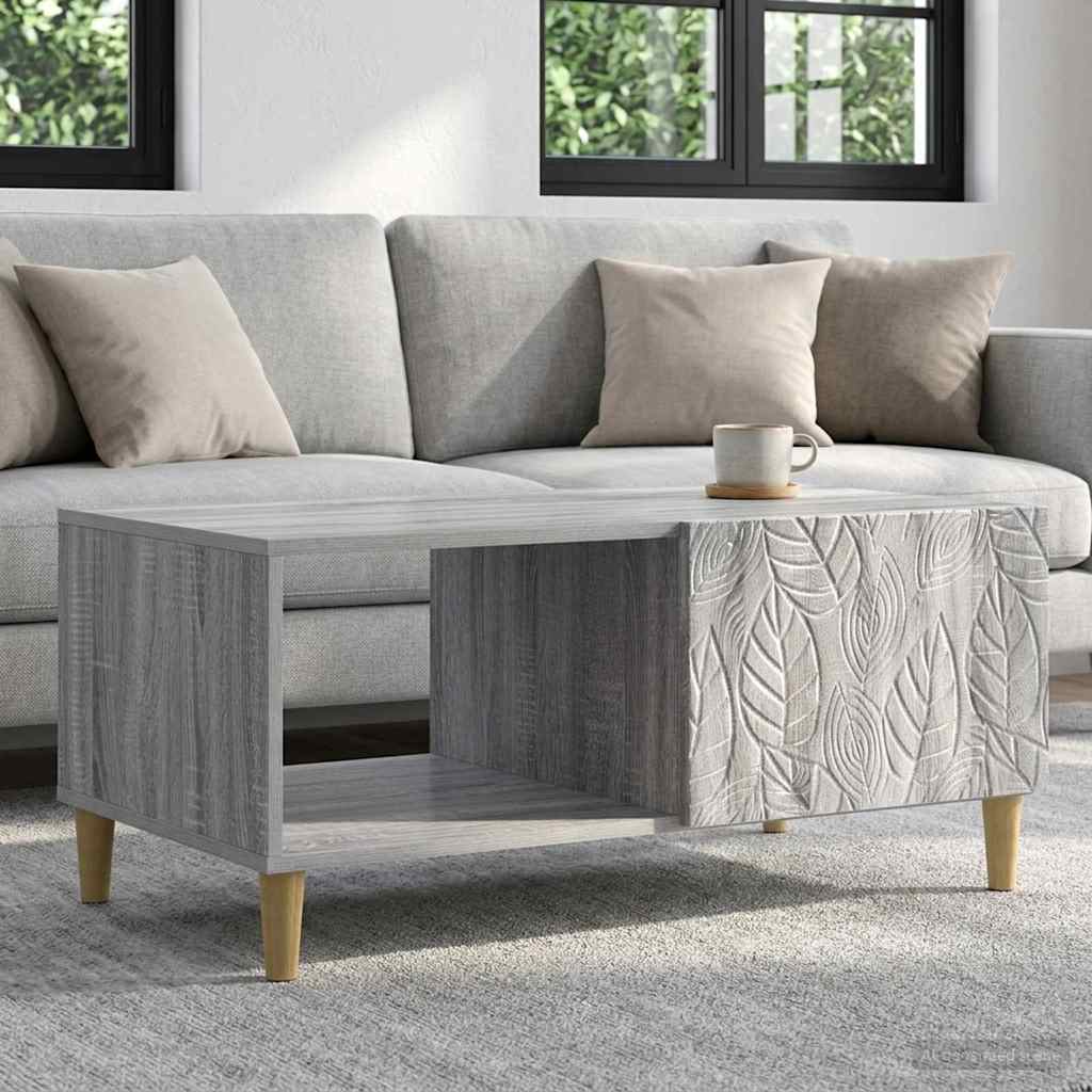 vidaXL Τραπεζάκι σαλονιού Γκρι Sonoma 90 x 50 x 40 cm