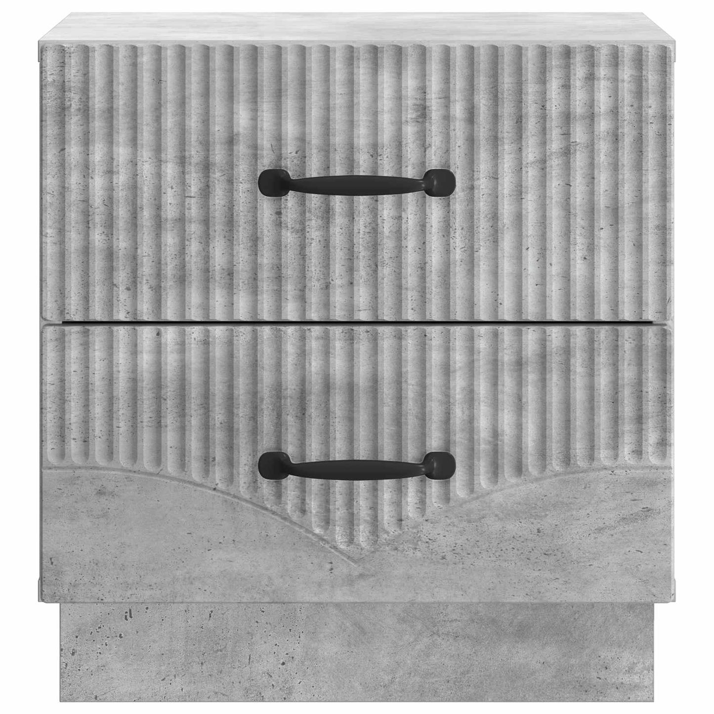 vidaXL Κομοδίνο με συρτάρι Γκρι Σκυροδέματος 43 x 34,5 x 44,5 εκ