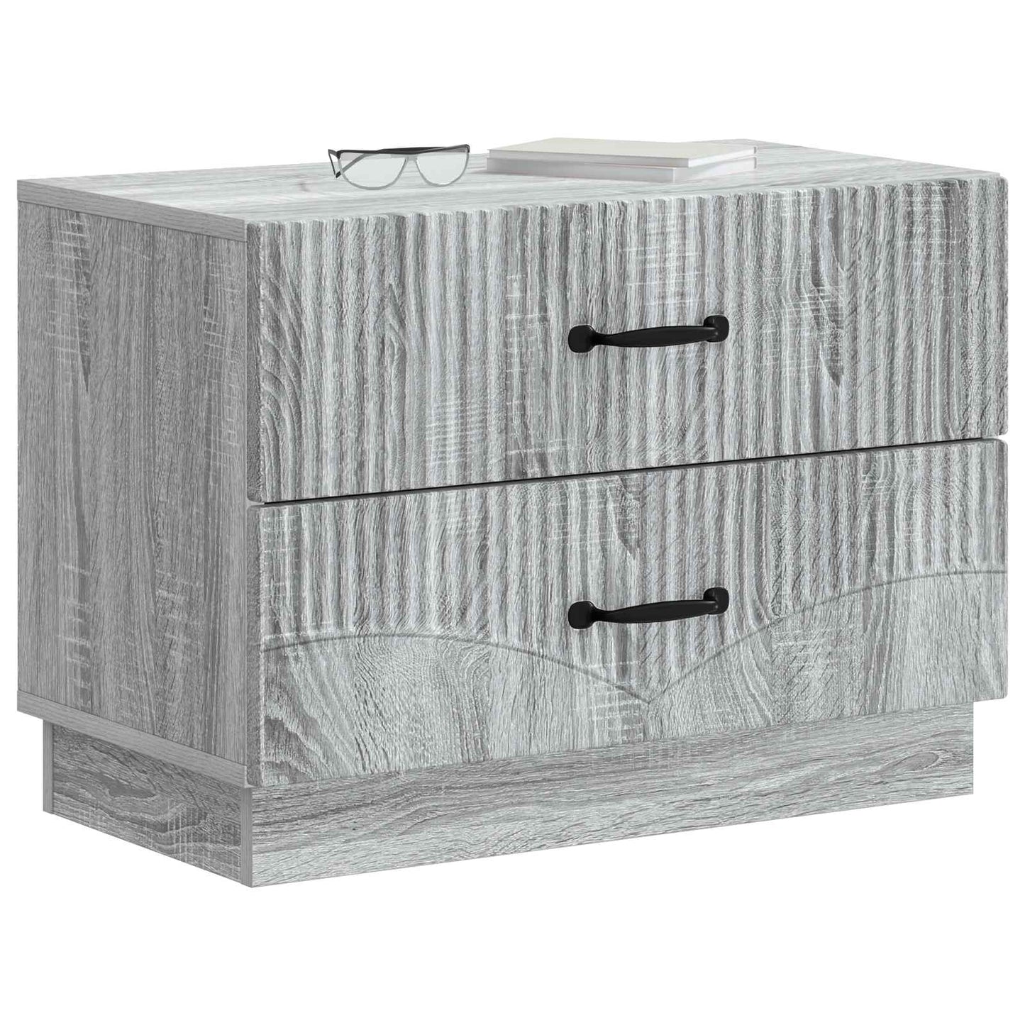 vidaXL Κομοδίνο Γκρι Sonoma 62 x 34,5 x 44,5 εκ Επεξεργασμένο Ξύλο