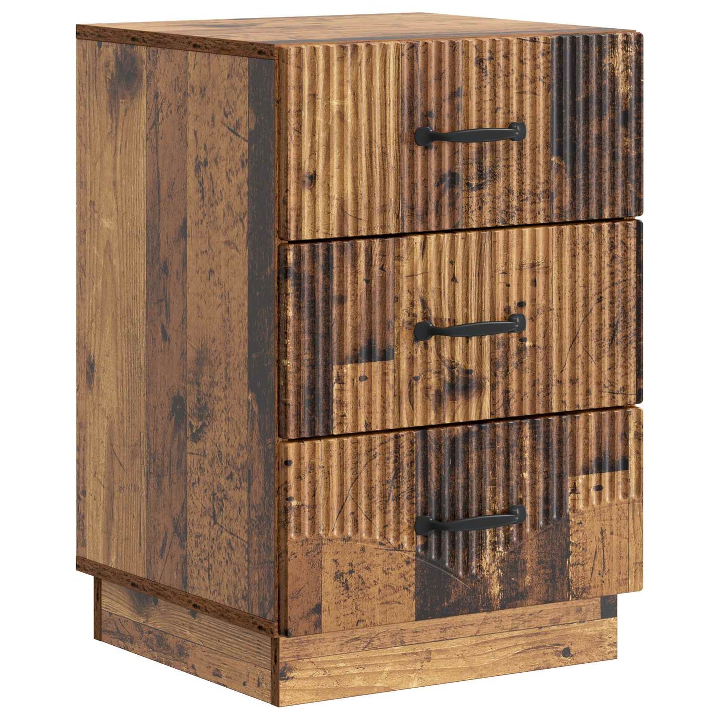 vidaXL Κομοδίνο Παλαιωμένο ξύλο 43 x 41 x 63,5 εκ. Επεξεργασμένο Ξύλο