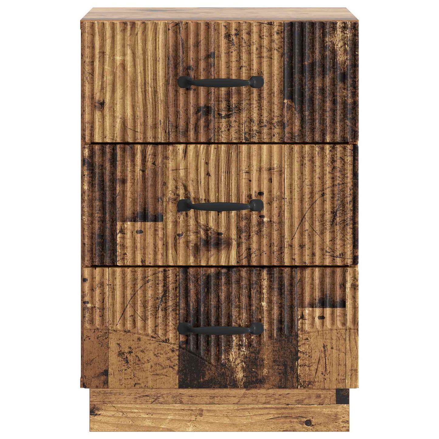 vidaXL Κομοδίνο Παλαιωμένο ξύλο 43 x 41 x 63,5 εκ. Επεξεργασμένο Ξύλο