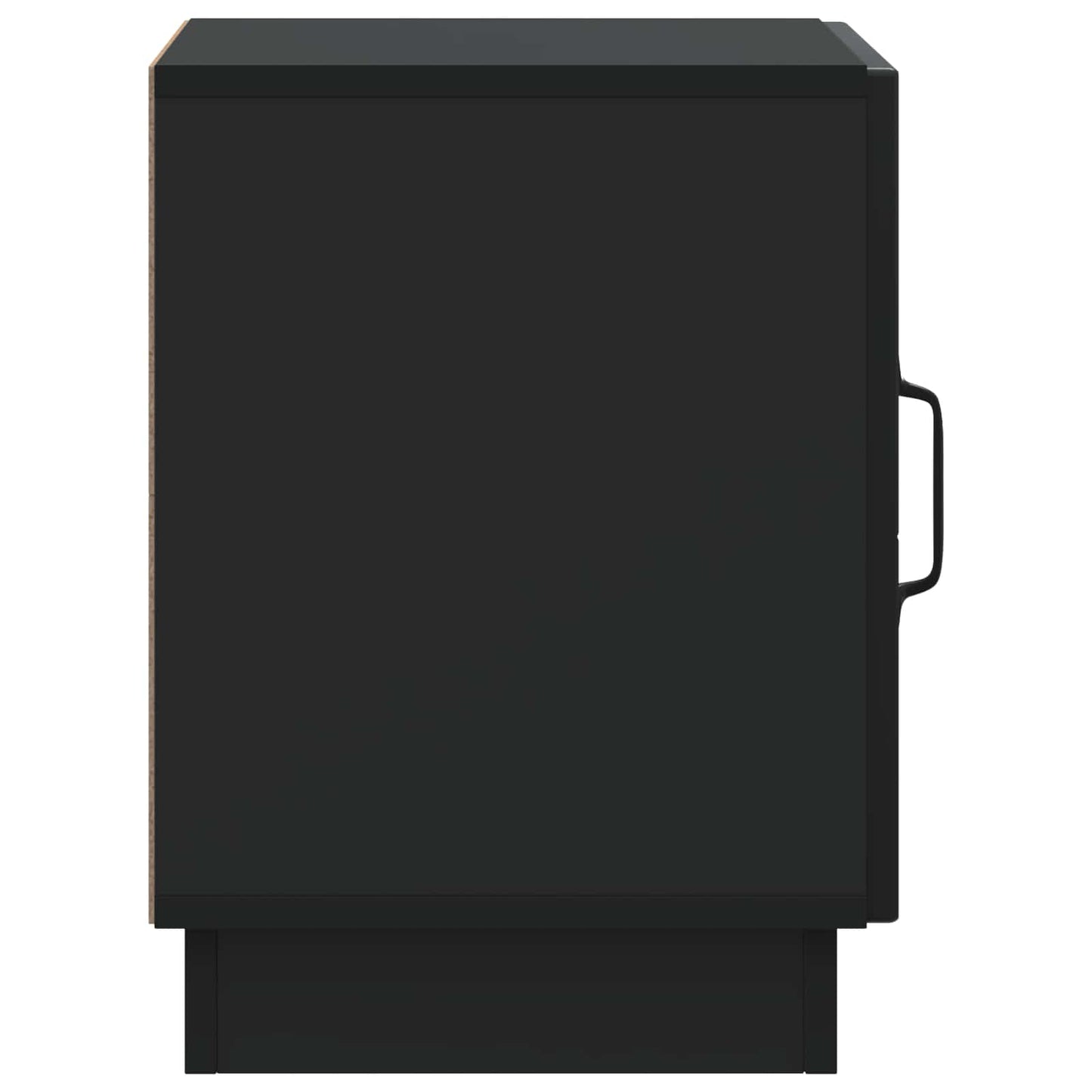 vidaXL Κομοδίνο 2 τμχ. Μαύρο 43 x 34,5 x 47 εκ. Επεξεργασμένο Ξύλο