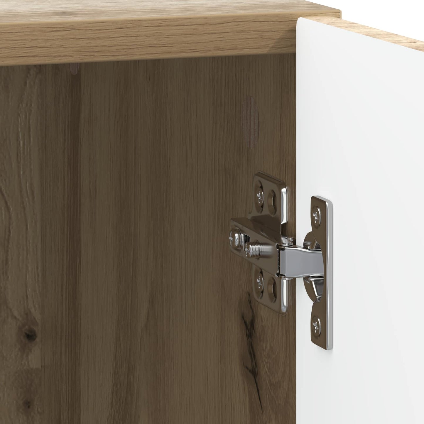 vidaXL Κομοδίνο Artisian Δρυς 43 x 34,5 x 47 εκ. Επεξεργασμένο Ξύλο