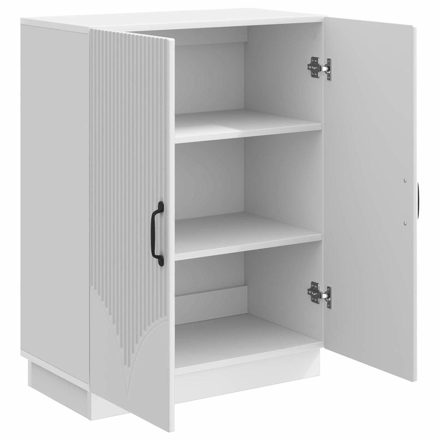 vidaXL Πλαϊνό γραφείο Γυαλιστερό Λευκό 66 x 34,5 x 87 εκ.
