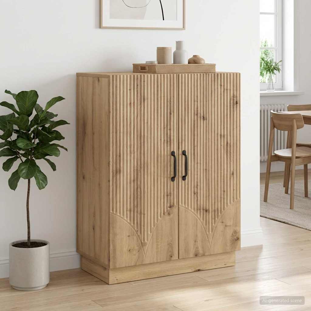 vidaXL Πλαϊνό γραφείο Artisan Δρυς 66 x 34,5 x 87 εκ.