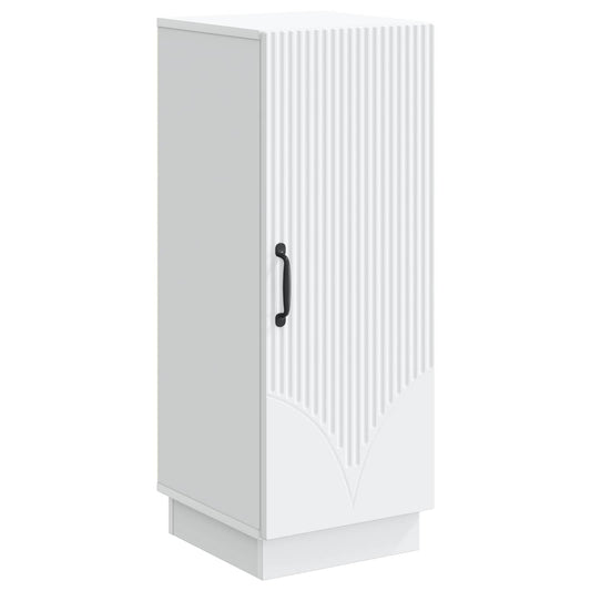 vidaXL Πλαϊνό γραφείο Λευκό 33 x 34,5 x 87 εκ. Επεξεργασμένο Ξύλο