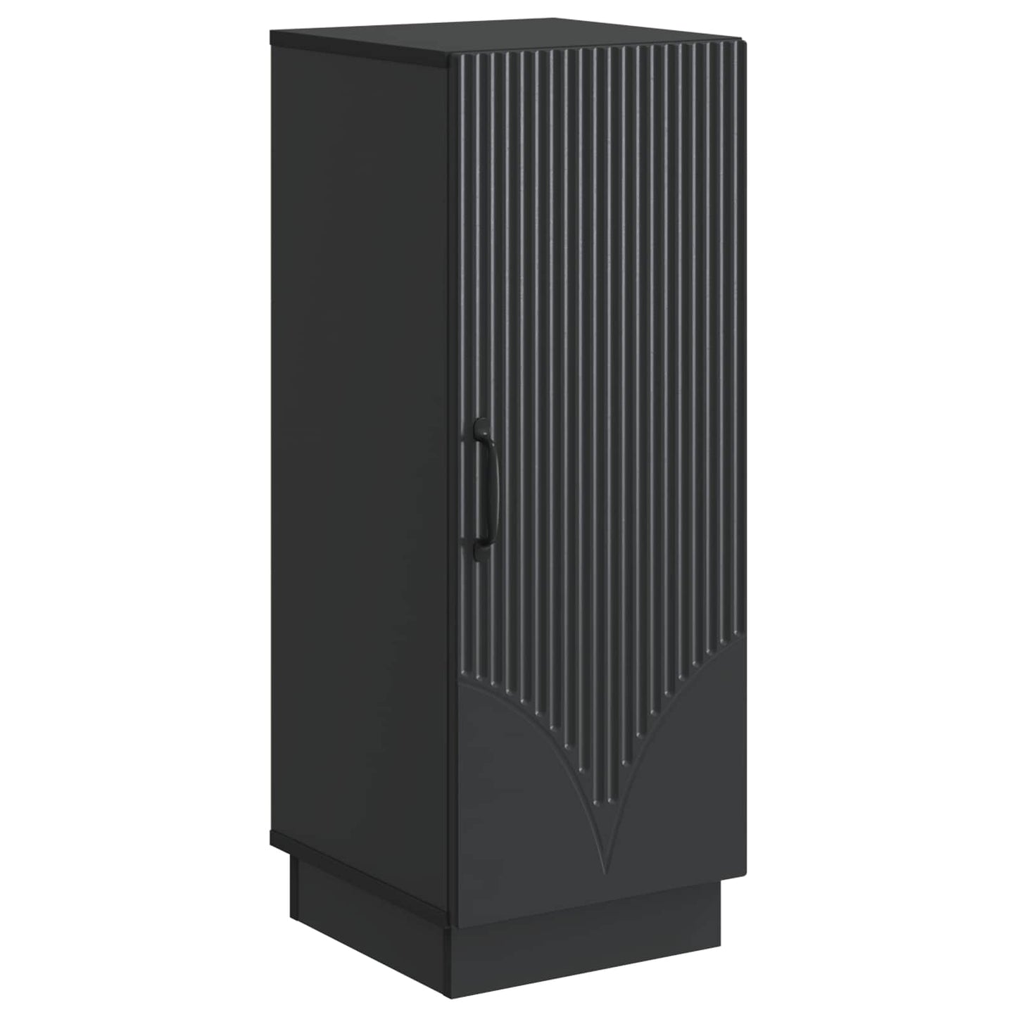 vidaXL Πλαϊνό γραφείο Μαύρο 33 x 34,5 x 87 εκ. Επεξεργασμένο Ξύλο