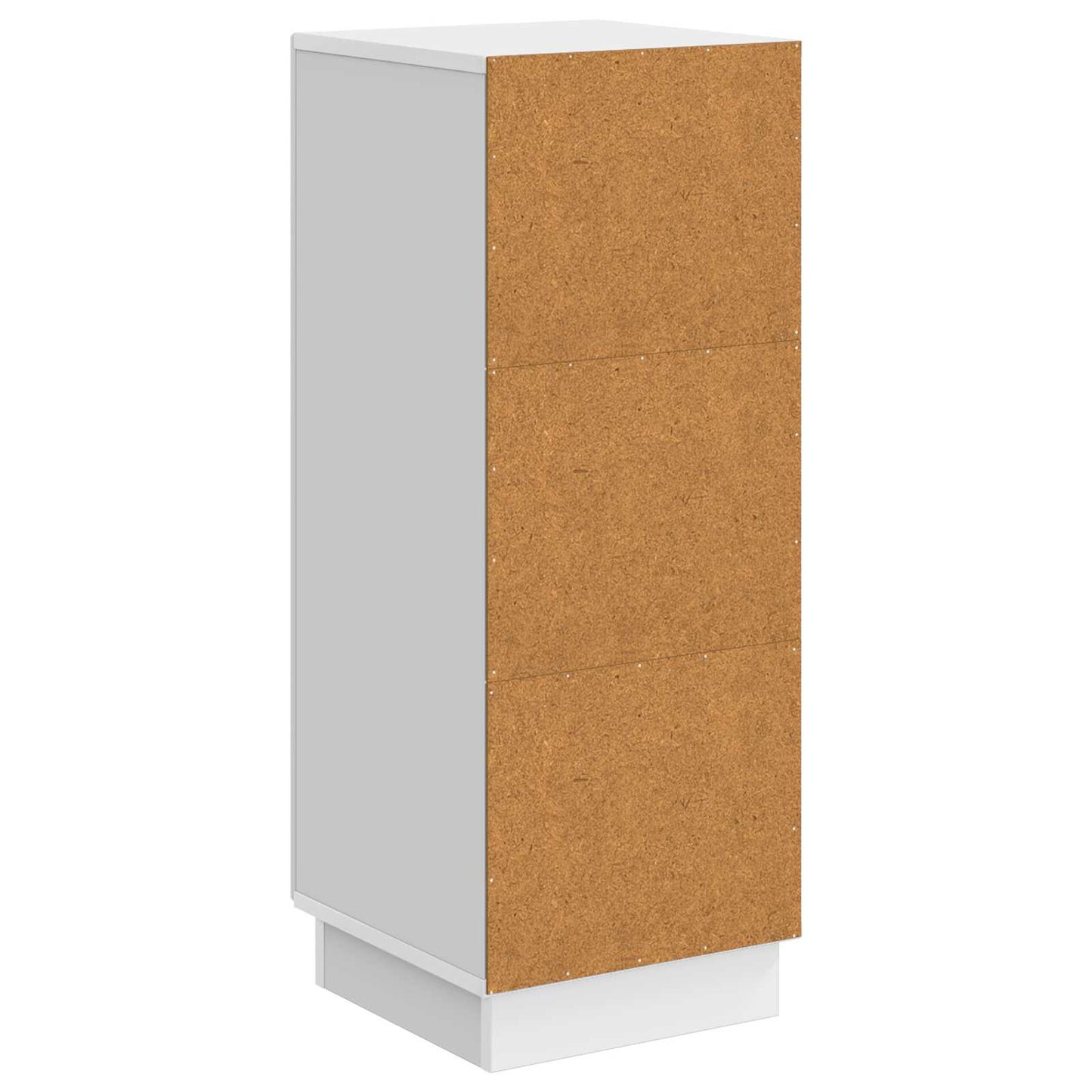 vidaXL Πλαϊνό γραφείο Γυαλιστερό Λευκό 33 x 34,5 x 87 εκ.