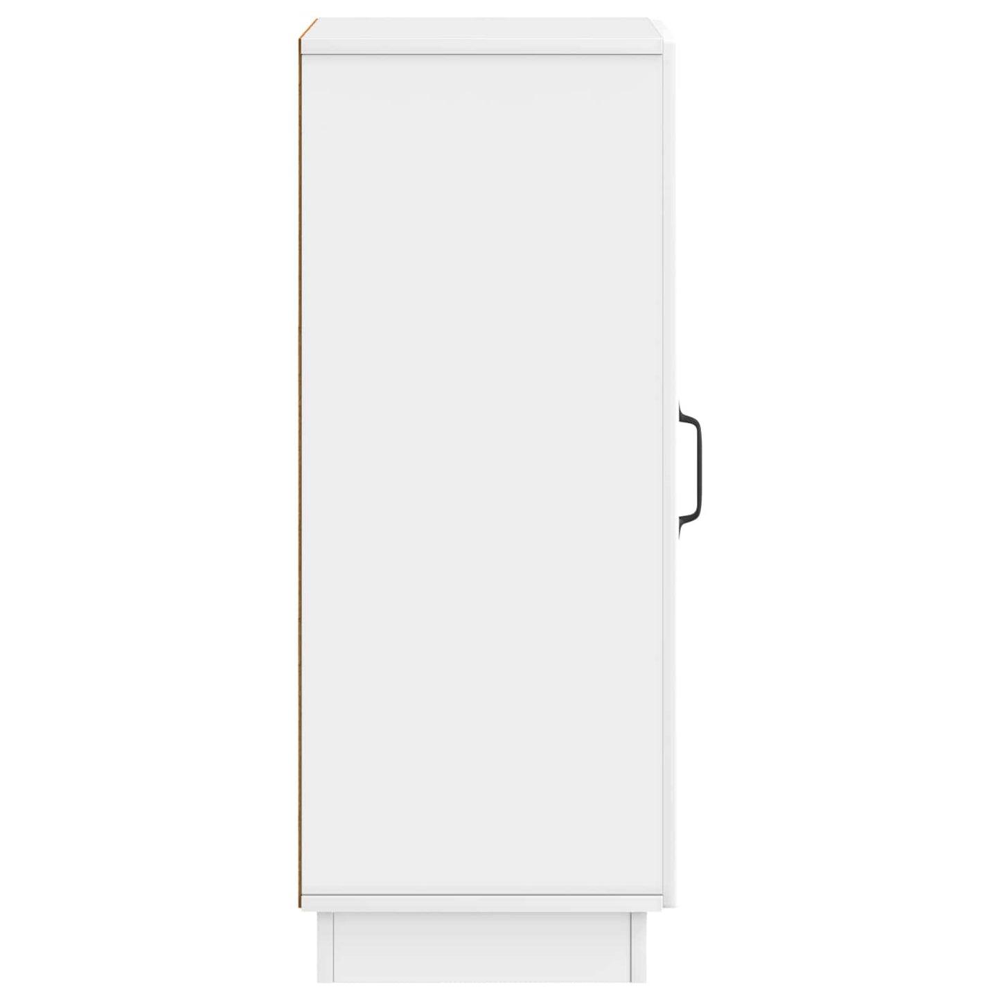 vidaXL Πλαϊνό γραφείο Γυαλιστερό Λευκό 33 x 34,5 x 87 εκ.