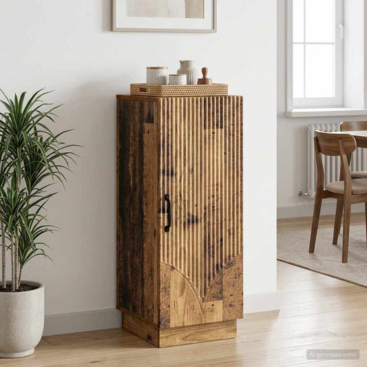 vidaXL Πλαϊνό γραφείο Παλαιωμένο ξύλο 33 x 34,5 x 87 εκ.