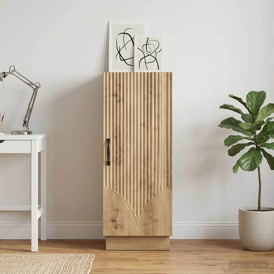 vidaXL Πλαϊνό γραφείο Artisan Δρυς 33 x 34,5 x 87 εκ.