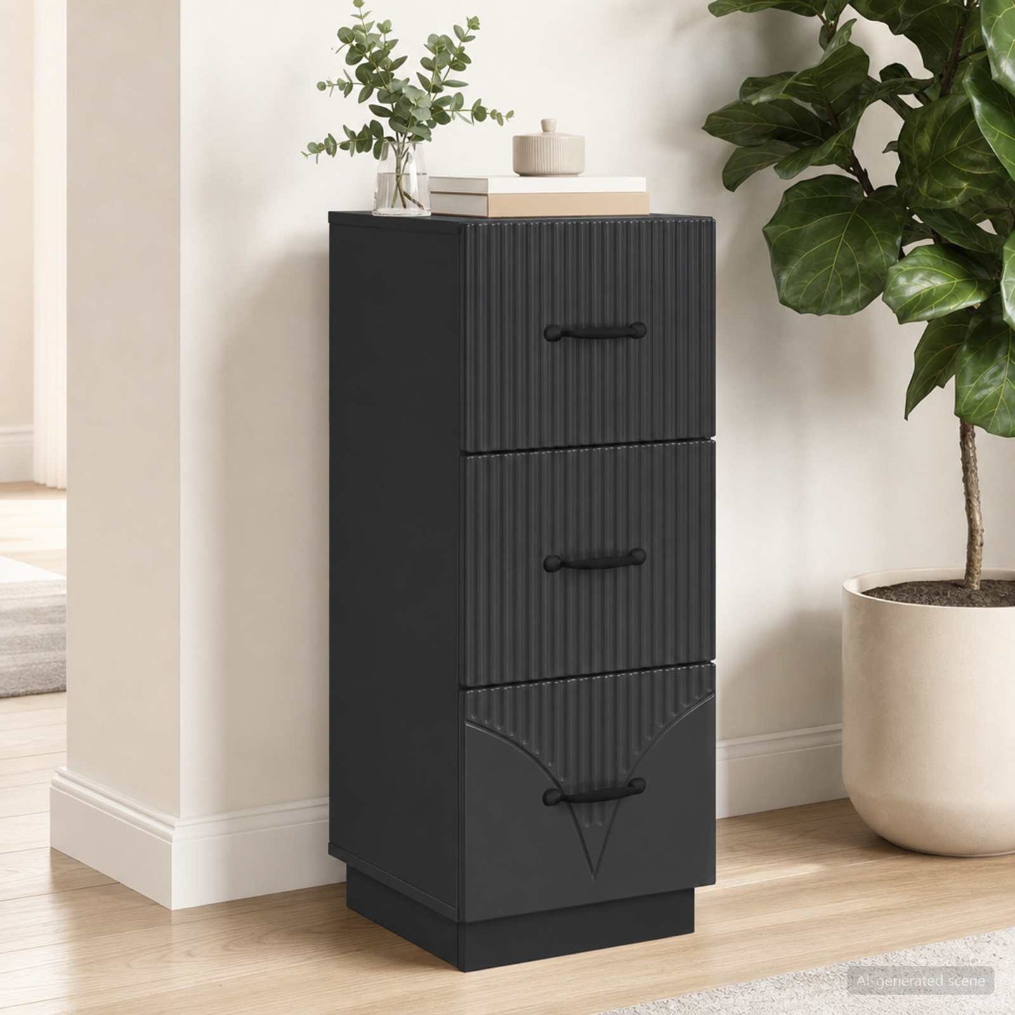 vidaXL Ντουλάπι με Συρτάρια 33 x 34,5 x 87 εκ. Επεξεργασμένο Ξύλο
