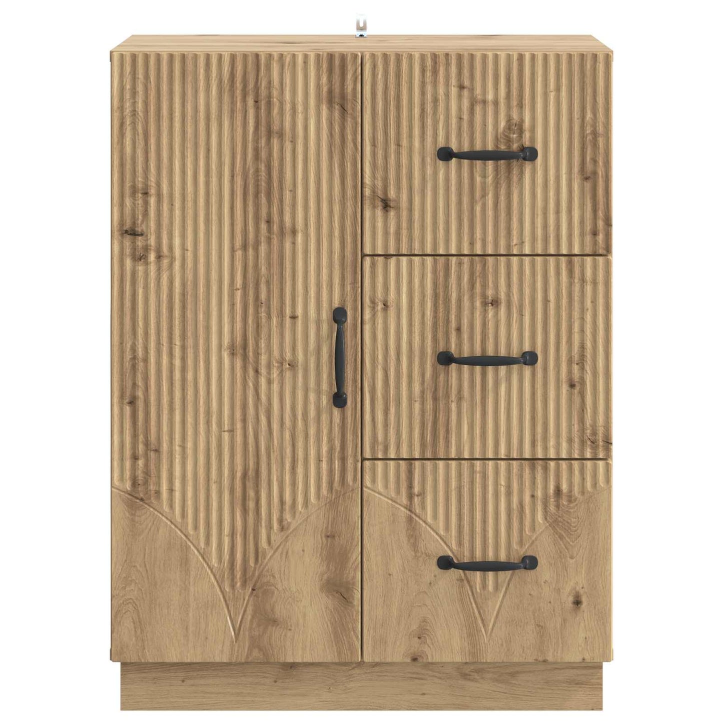 vidaXL Πλαϊνό γραφείο Artisan Δρυς 66 x 34,5 x 87 εκ.