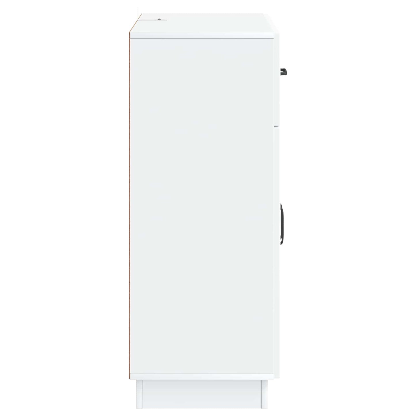 vidaXL Πλαϊνό γραφείο Λευκό 66 x 34,5 x 87 εκ. Επεξεργασμένο Ξύλο