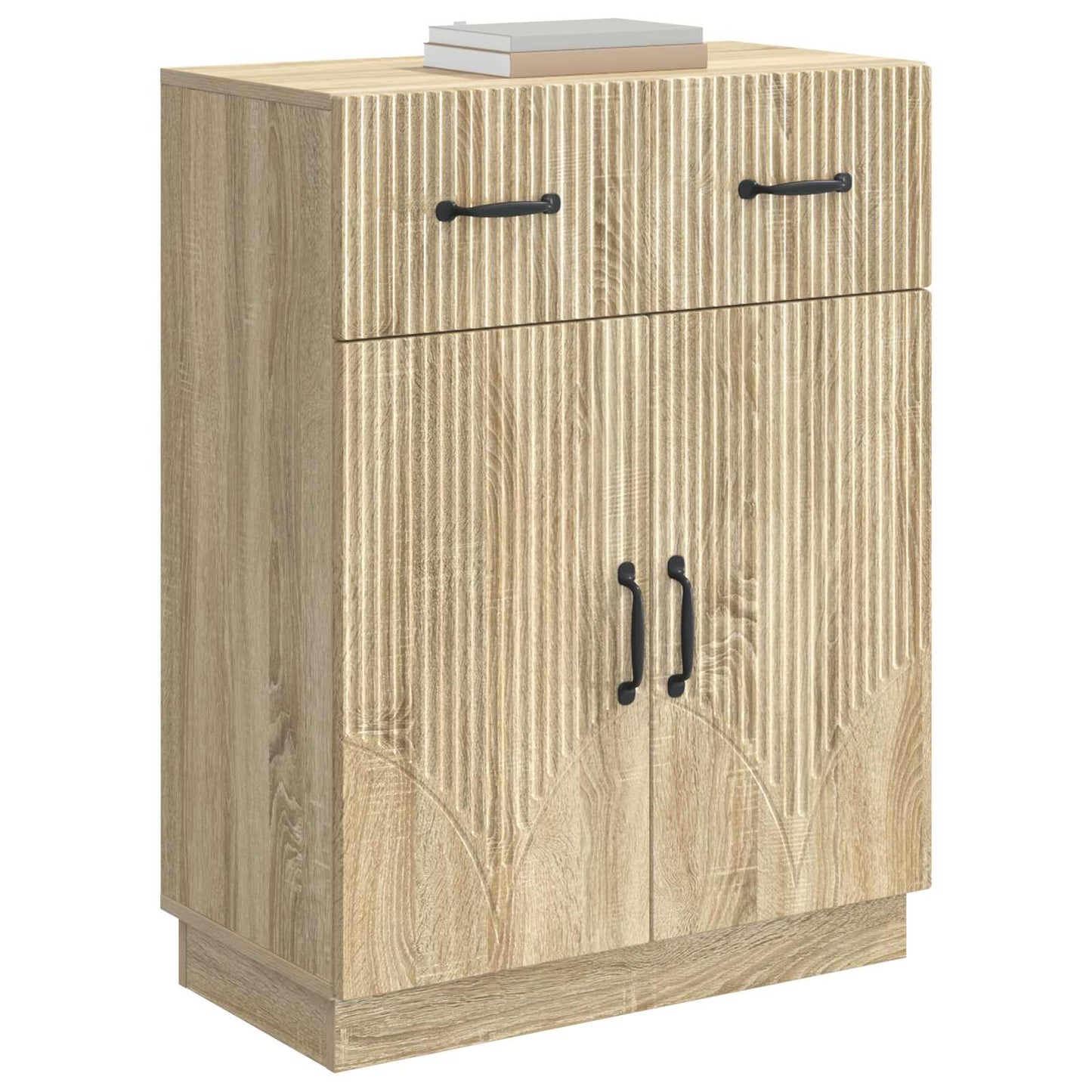 vidaXL Πλαϊνό γραφείο με συρτάρι Sonoma Δρυς 66 x 34,5 x 87 εκ.
