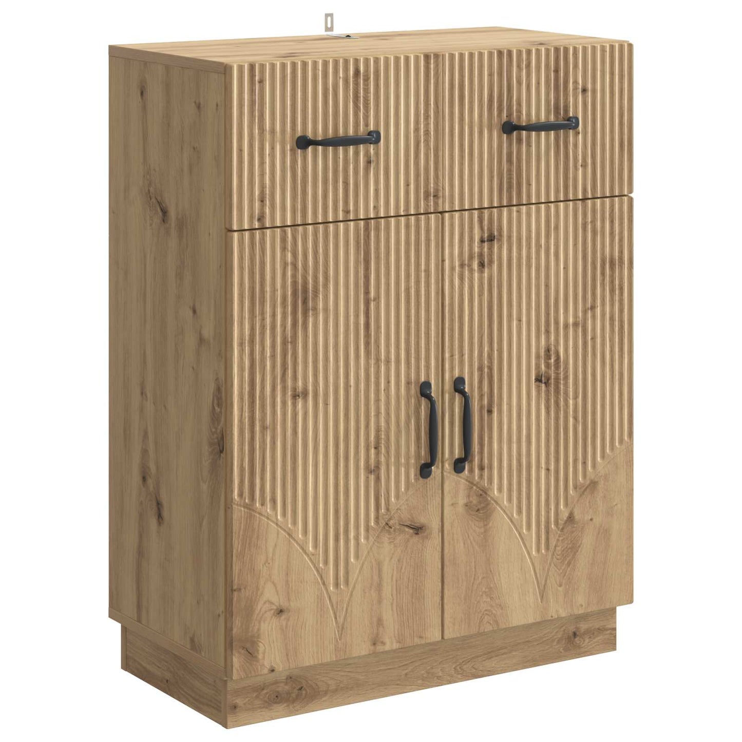 vidaXL Πλαϊνό γραφείο Artisan Δρυς 66 x 34,5 x 87 εκ.