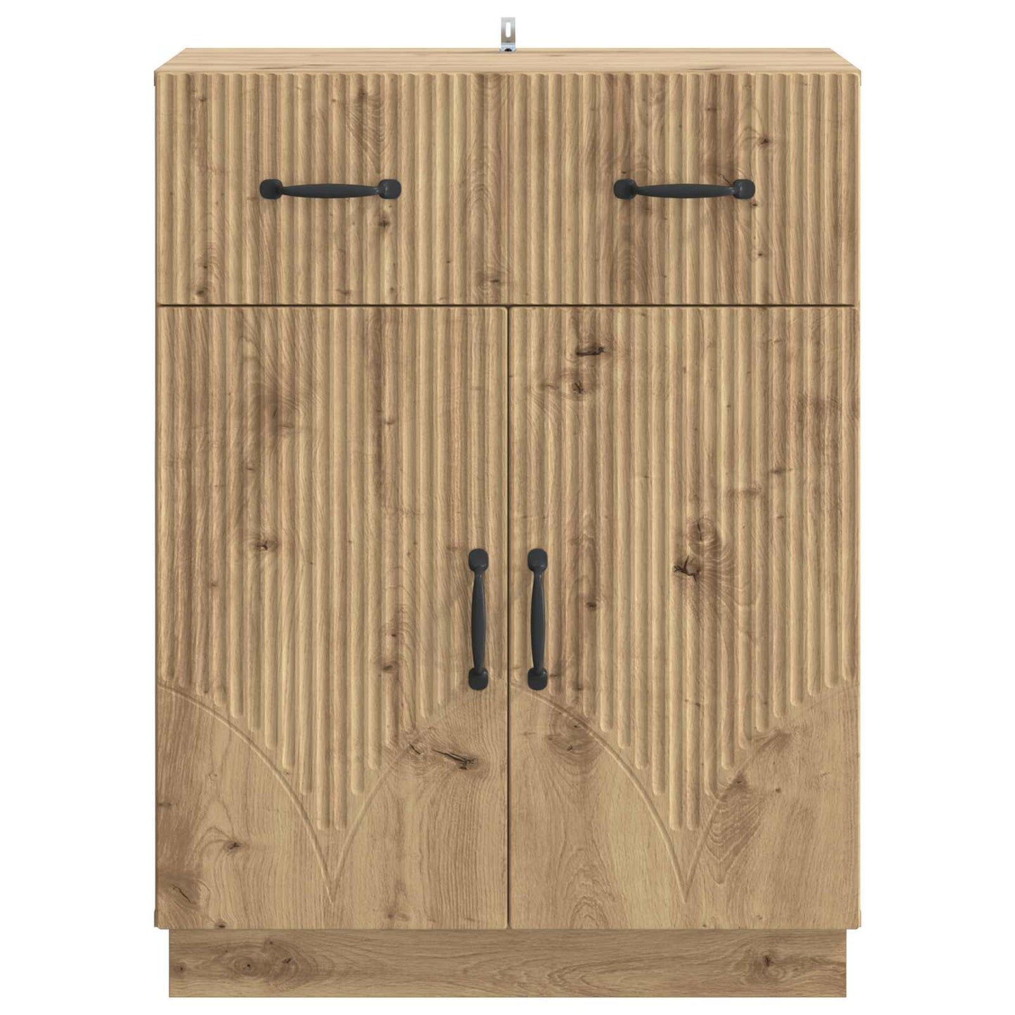 vidaXL Πλαϊνό γραφείο Artisan Δρυς 66 x 34,5 x 87 εκ.