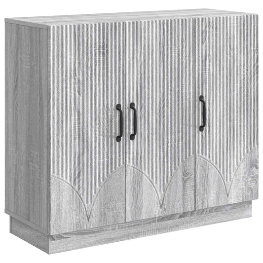 vidaXL Πλαϊνό γραφείο Γκρι Sonoma 89 x 34,5 x 77 εκ.