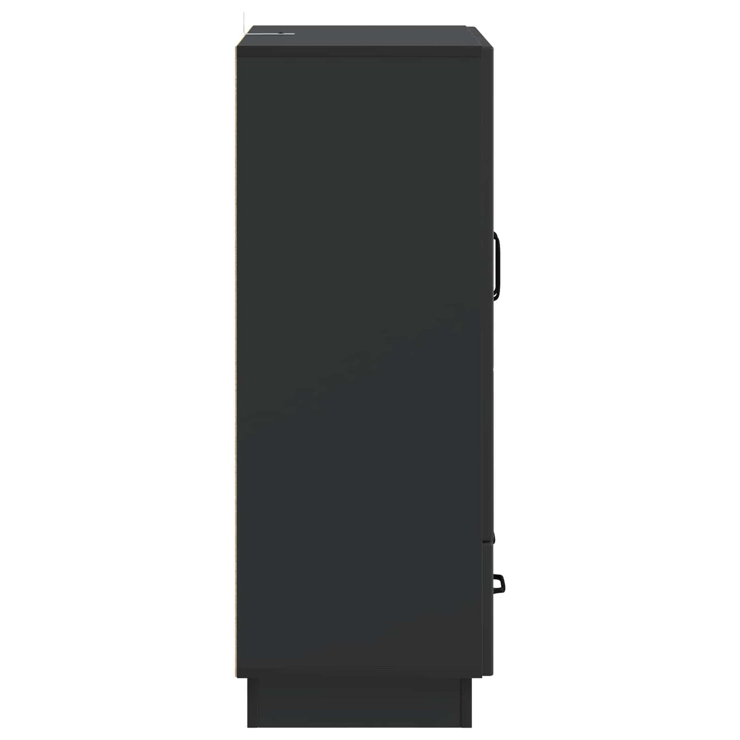 vidaXL Πλαϊνό γραφείο Μαύρο 66 x 34,5 x 92 εκ. Επεξεργασμένο Ξύλο