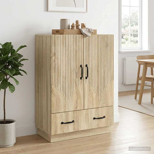 vidaXL Πλαϊνό γραφείο με συρτάρι Sonoma Δρυς 66 x 34,5 x 92 εκ.