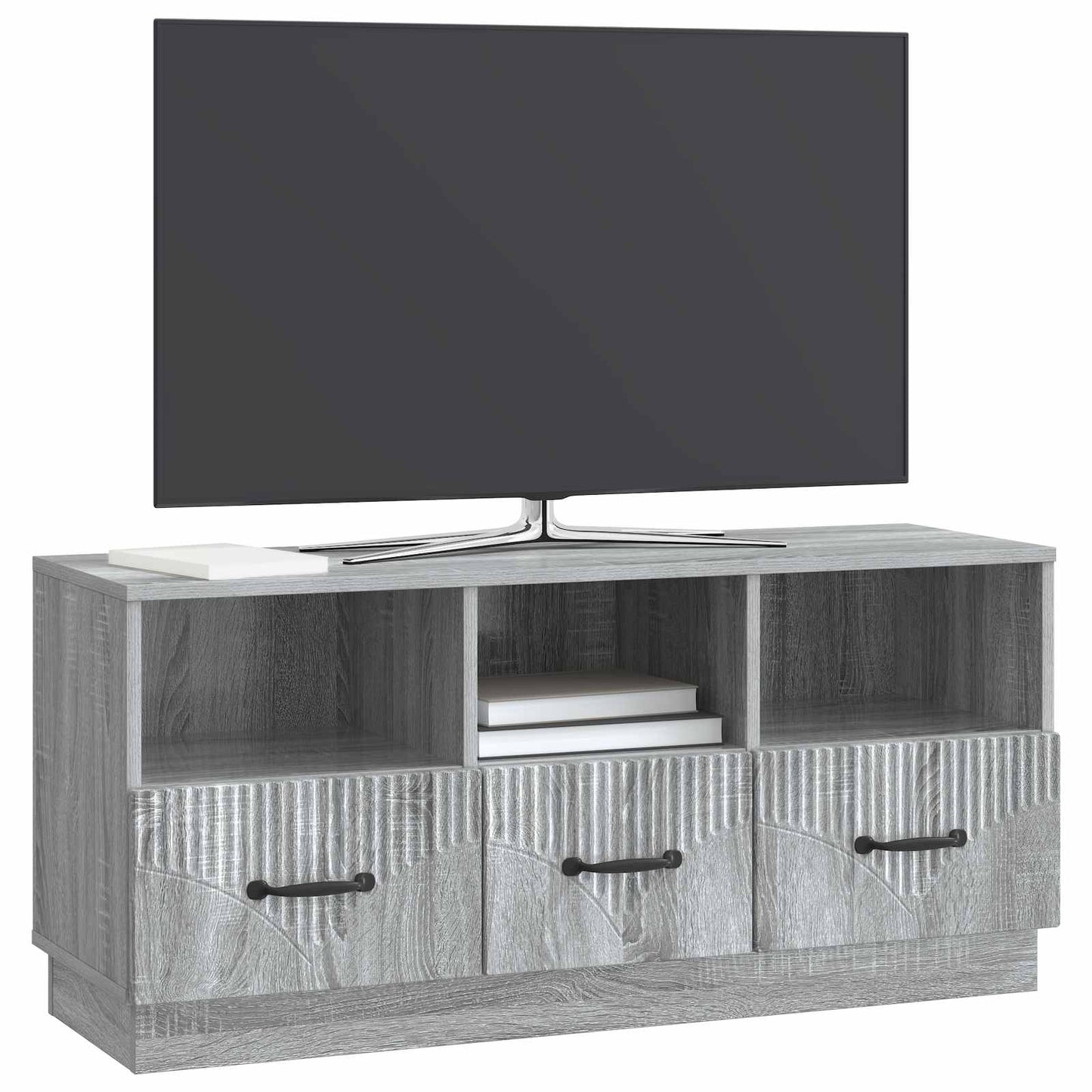 vidaXL Ντουλάπι TV Γκρι Sonoma 102 x 34,5 x 47 εκ Επεξεργασμένο Ξύλο
