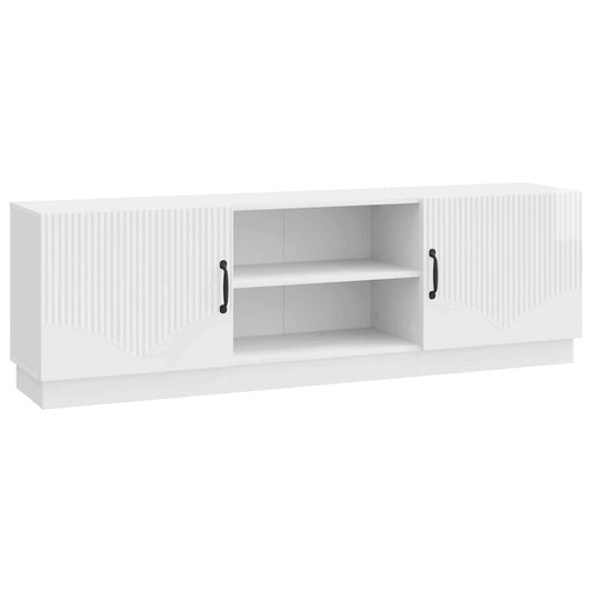 vidaXL Ντουλάπι TV Γυαλιστερό Λευκό 150 x 31 x 47 εκ