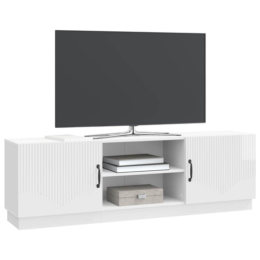 vidaXL Ντουλάπι TV Γυαλιστερό Λευκό 150 x 31 x 47 εκ