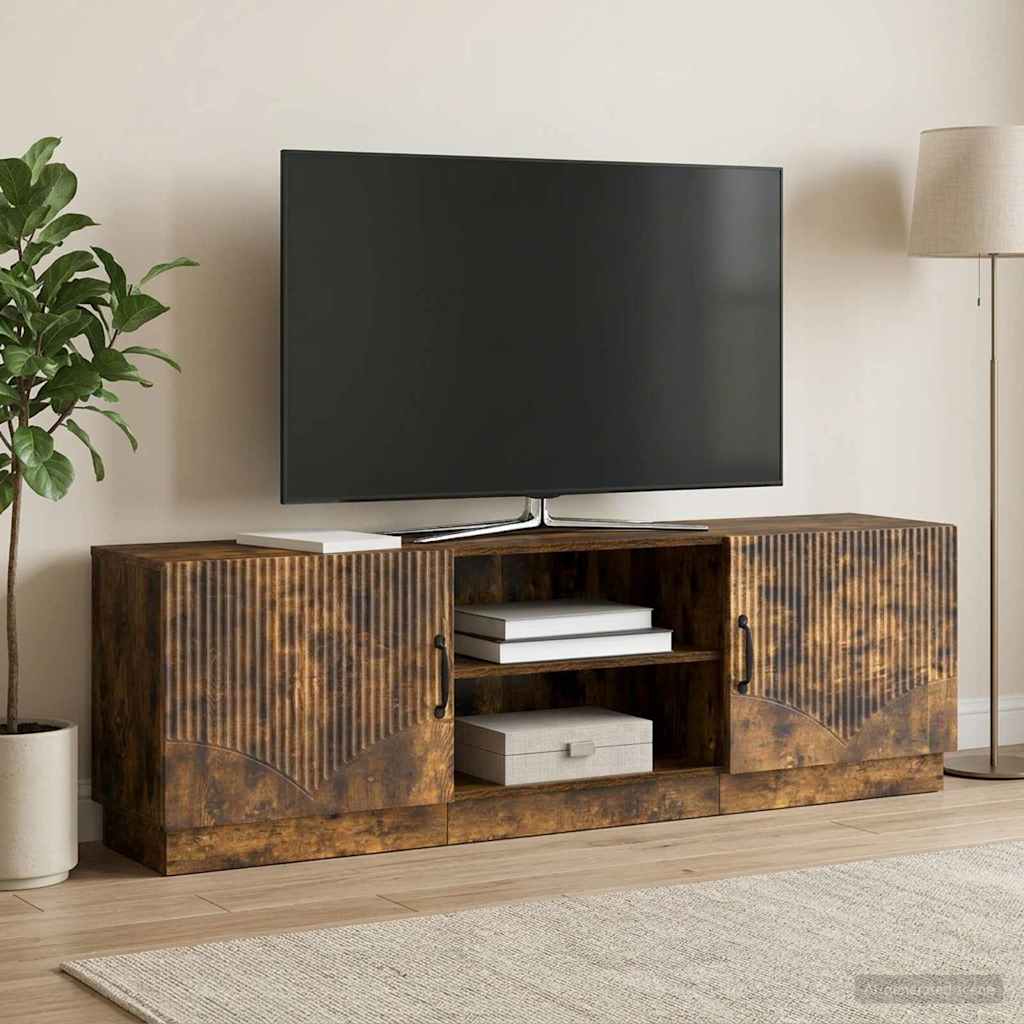 vidaXL Ντουλάπι TV Καπνισμένο Ξύλο Δρυός 150 x 31 x 47 εκ