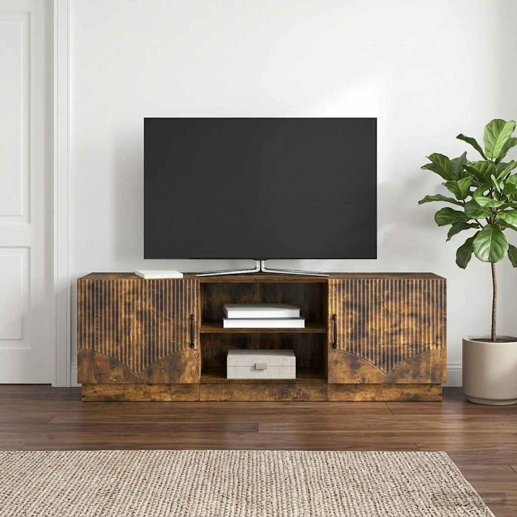 vidaXL Ντουλάπι TV Καπνισμένο Ξύλο Δρυός 150 x 31 x 47 εκ