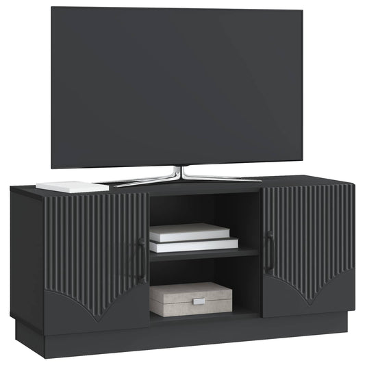 vidaXL Ντουλάπι TV Μαύρο 102 x 34,5 x 47 εκ Επεξεργασμένο Ξύλο