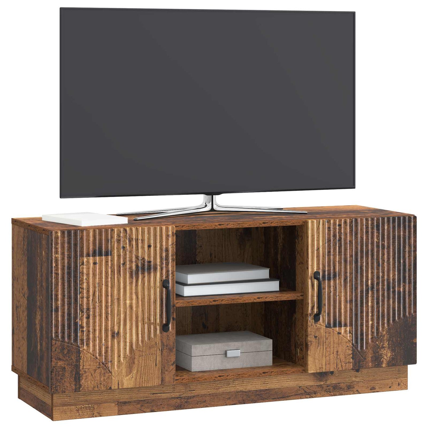 vidaXL Ντουλάπι TV Παλαιωμένο ξύλο 102 x 34,5 x 47 εκ