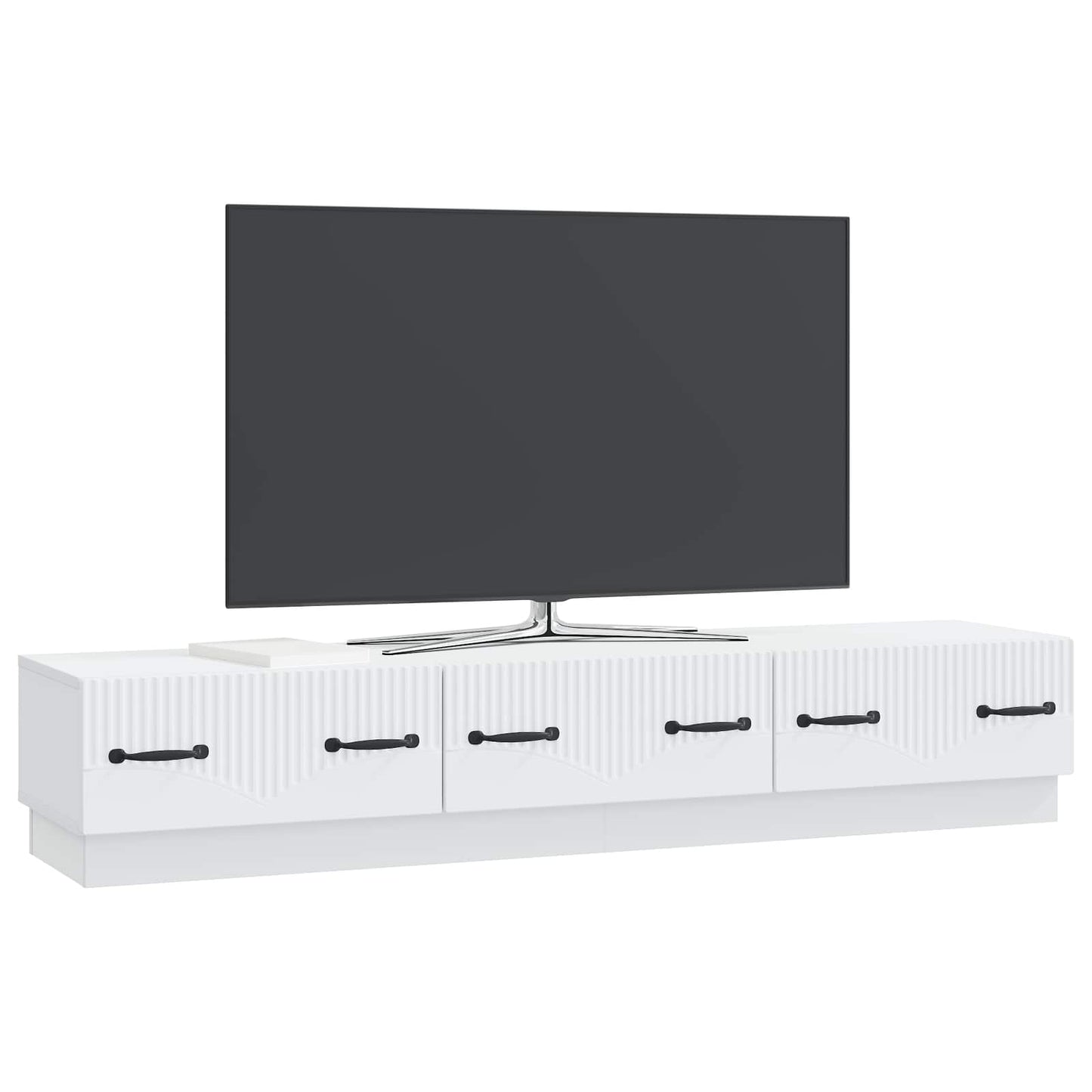 vidaXL Ντουλάπι TV Λευκό 147 x 34,5 x 27 εκ Επεξεργασμένο Ξύλο
