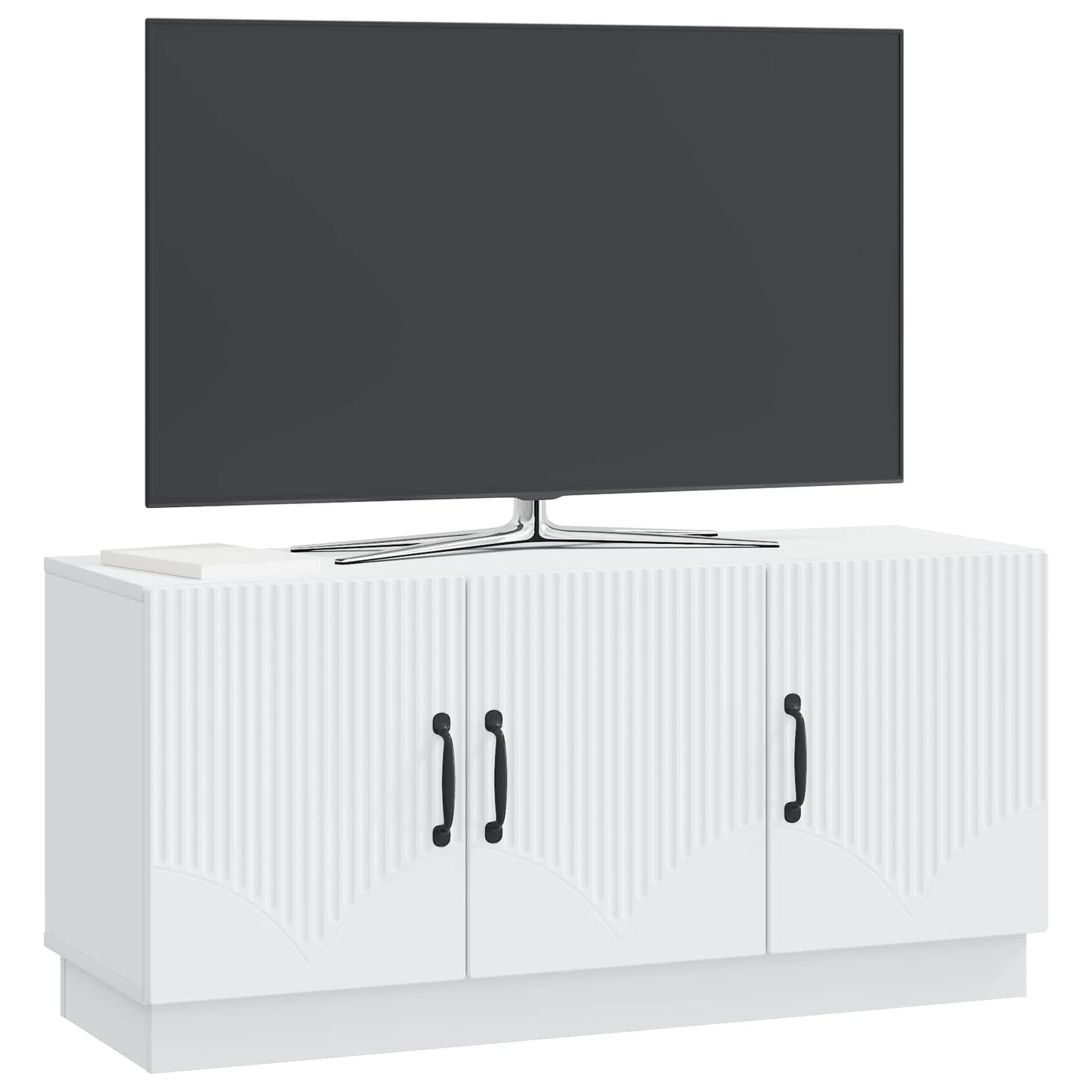 vidaXL Ντουλάπι TV Λευκό 99 x 34,5 x 47 εκ Επεξεργασμένο Ξύλο