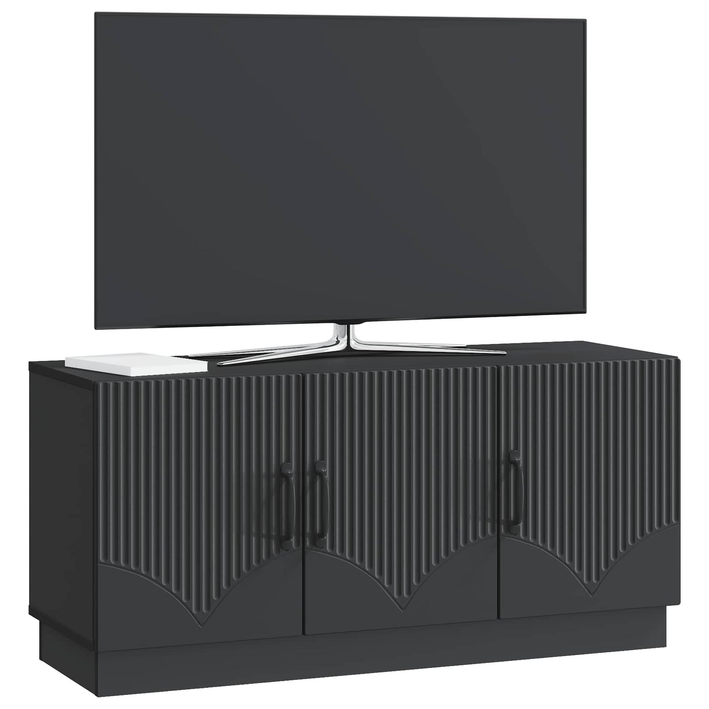 vidaXL Ντουλάπι TV Μαύρο 99 x 34,5 x 47 εκ Επεξεργασμένο Ξύλο