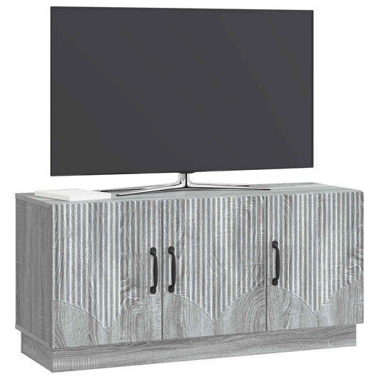 vidaXL Ντουλάπι TV Γκρι Sonoma 99 x 34,5 x 47 εκ Επεξεργασμένο Ξύλο