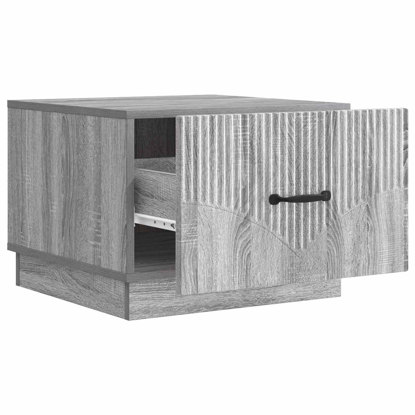 vidaXL Τραπεζάκι σαλονιού με συρτάρι Γκρι Sonoma 49 x 50 x 37 εκ.