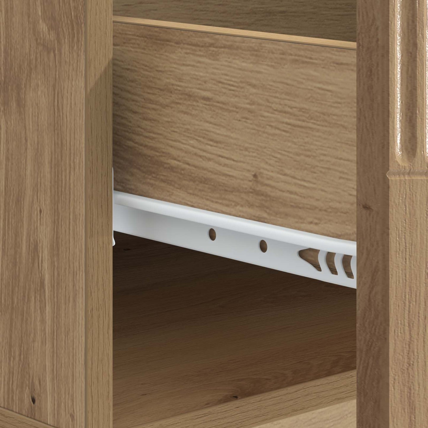 vidaXL Τραπεζάκι σαλονιού με συρτάρι Artisan Δρυς 49 x 50 x 37 εκ.