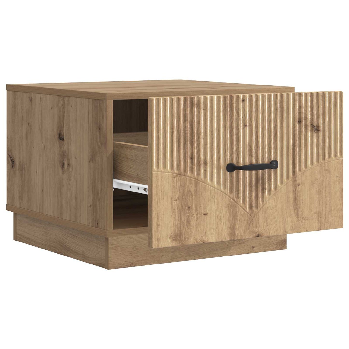 vidaXL Τραπεζάκι σαλονιού με συρτάρι Artisan Δρυς 49 x 50 x 37 εκ.