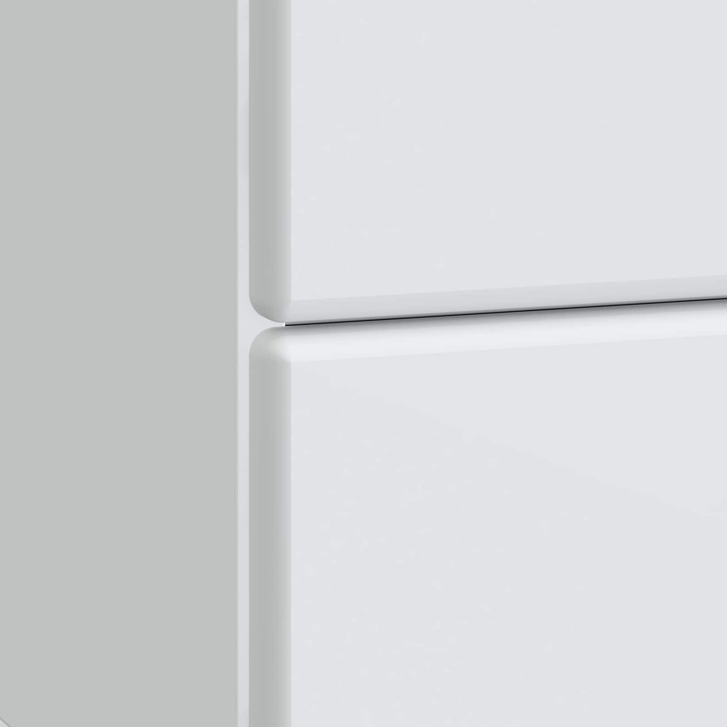 vidaXL Κομοδίνο Λευκό 43 x 34,5 x 47,5 εκ Επεξεργασμένο Ξύλο
