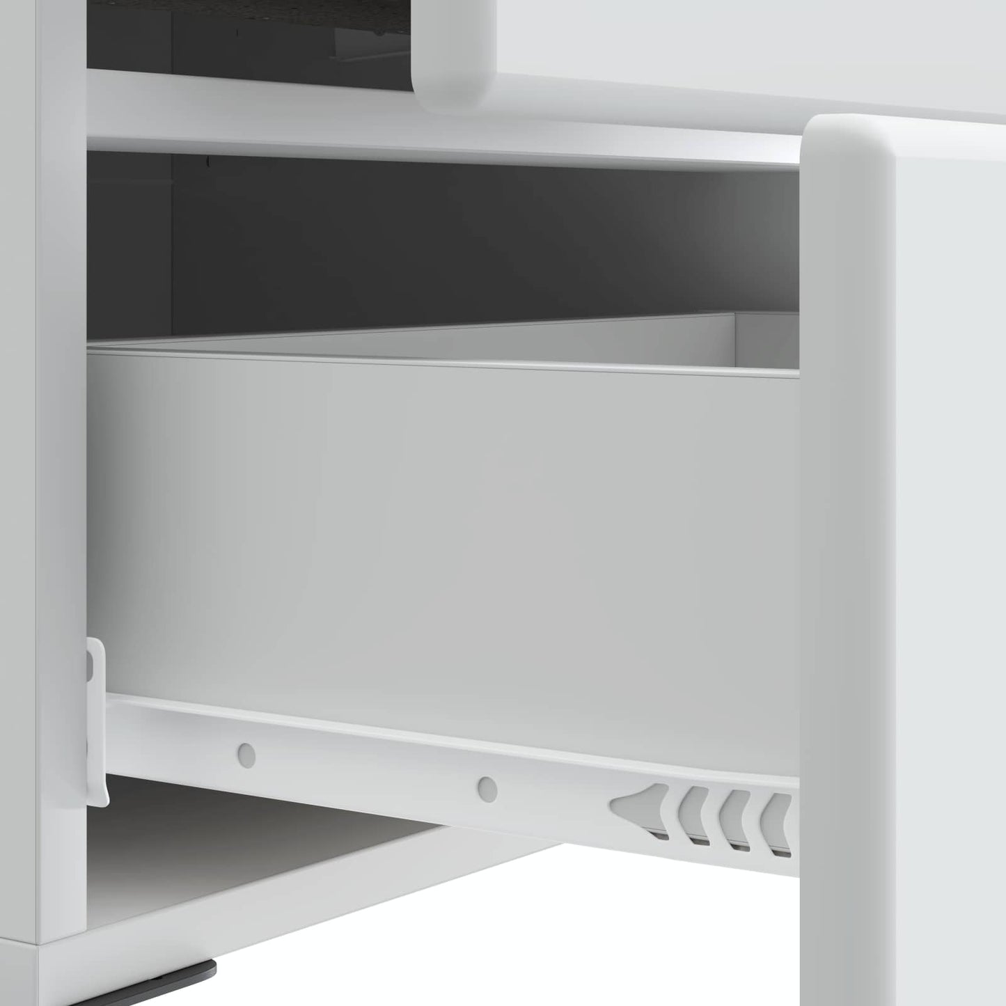 vidaXL Κομοδίνο Λευκό 43 x 34,5 x 47,5 εκ Επεξεργασμένο Ξύλο