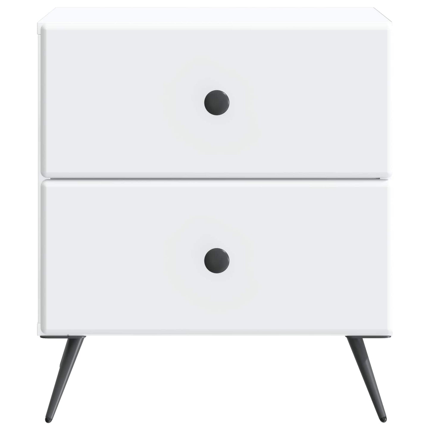 vidaXL Κομοδίνο Λευκό 43 x 34,5 x 47,5 εκ Επεξεργασμένο Ξύλο
