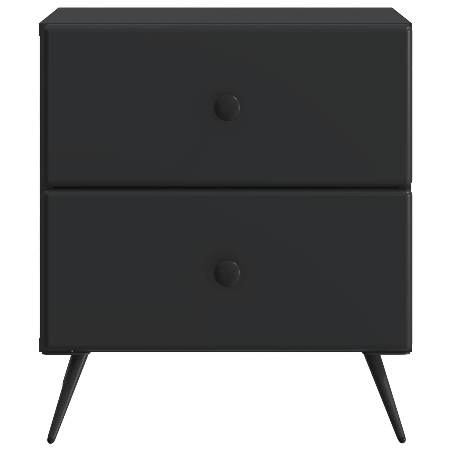 vidaXL Κομοδίνο Μαύρο 43 x 34,5 x 47,5 εκ Επεξεργασμένο Ξύλο
